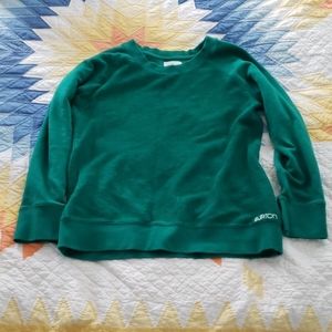 Kelly Green Terry Cloth Raglan Sweater Burton S